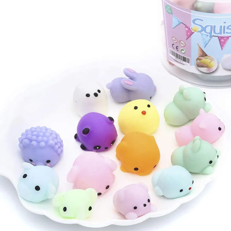 24 -st squishy schattige dieren antistress bal mochi s leuke geschenken met stressverlichting speelgoed 220628