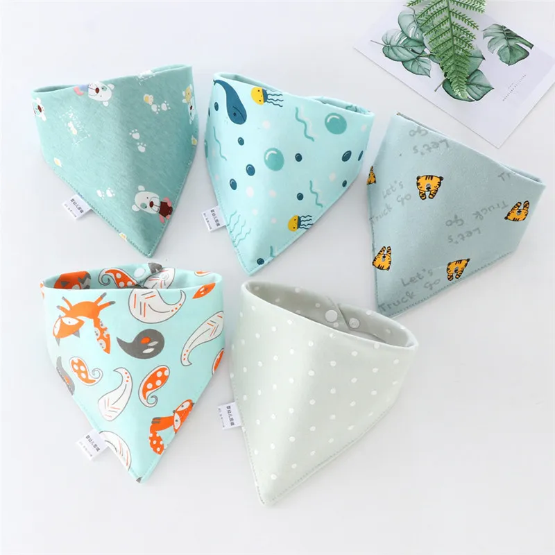 Baby Bibs Triangle born Cotton Bibs Burb Saliva Towel Baby Feeding Bibs Apron Boys Girls Clothes Kids Children Bandana 220514