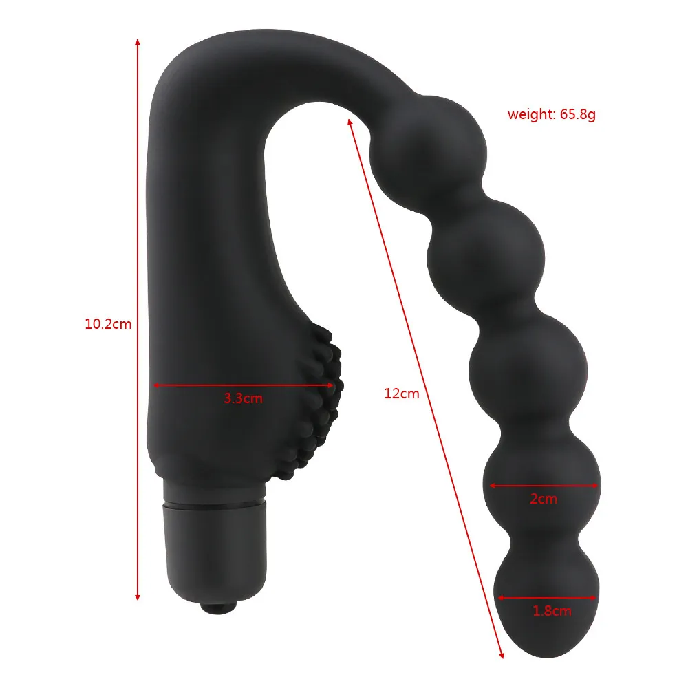 EXVOID Silicone Anal Vibrator Butt Vibrating Plug G-spot Prostate Massager Beads sexy Toys for Women Adult Products
