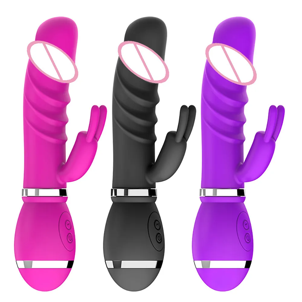 Kaninvibratorklitorisstimulator 10 hastigheter sexiga leksaker för kvinnor g spot vibrator realistiska dildo vibratorer kvinnlig onani