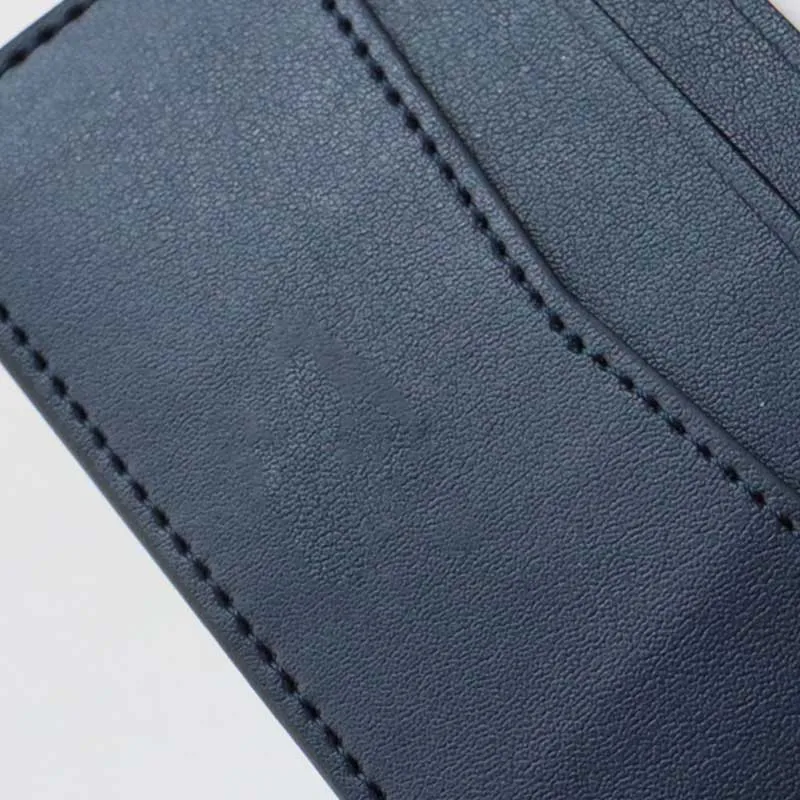 Mężczyźni projektanci portfele Najwyższa jakość Krótka portfel akwarela graffiti kobiet torebka moda niebieska oryginalna skórzana karty kredytowe Mone229s