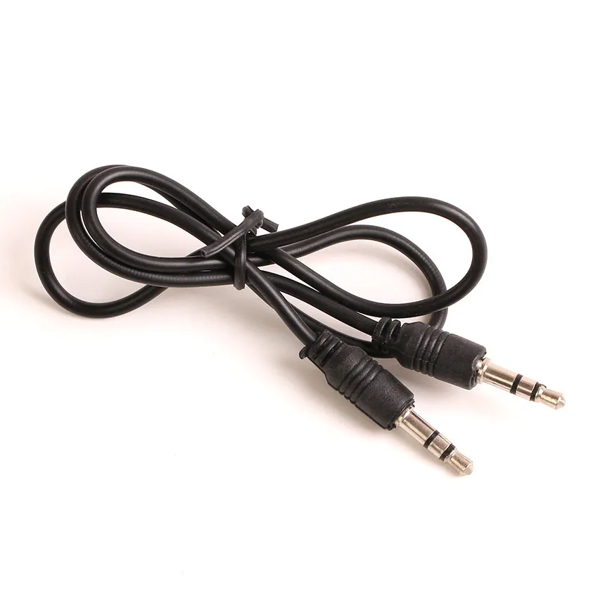 Black Aux 3.5mm Stereo Auxiliary Cables Male to Male Jack Car Audio Cable Cord For Samsung Phone MP3 Headphone Speaker Wire