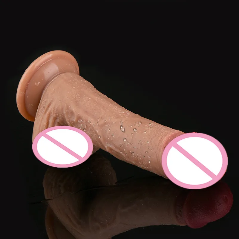 Silicone liquido vero muscolo alta imitazione dildo femminile sexy giocattolo del pene adulti forniture massaggi