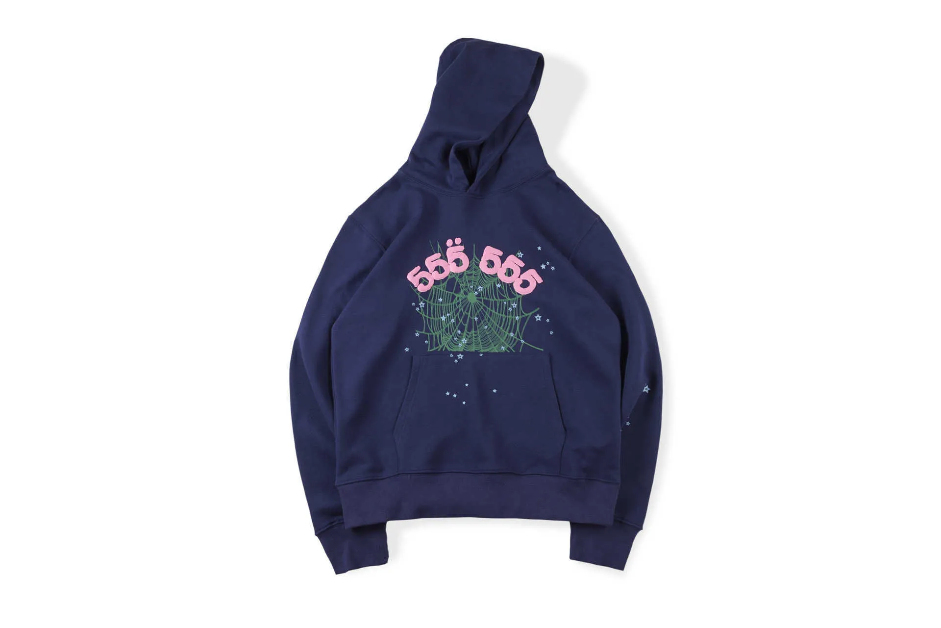 21SS HIP Hop Singer's Samma hoodie bubbla hårbrev 55555 Tryckta män och kvinnors par sweater hoodie trend