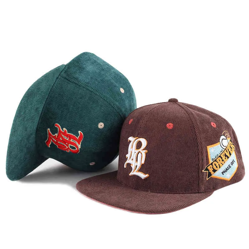 Мужские вельветовые кепки Snapback с вышивкой на заказ, 5 панелей, шляпы04234192