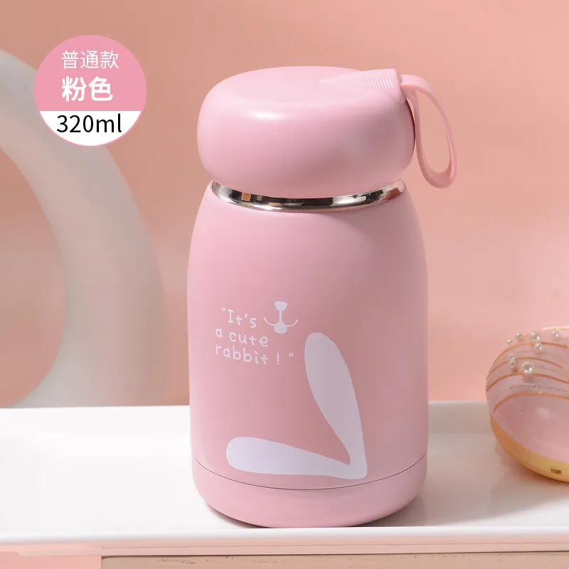 Bottiglia sottovuoto acqua Mini 320ML Stile carino ragazze Regalo studenti bambini Sicurezza Tazza caffè in acciaio inossidabile 304 personalizzata 220706