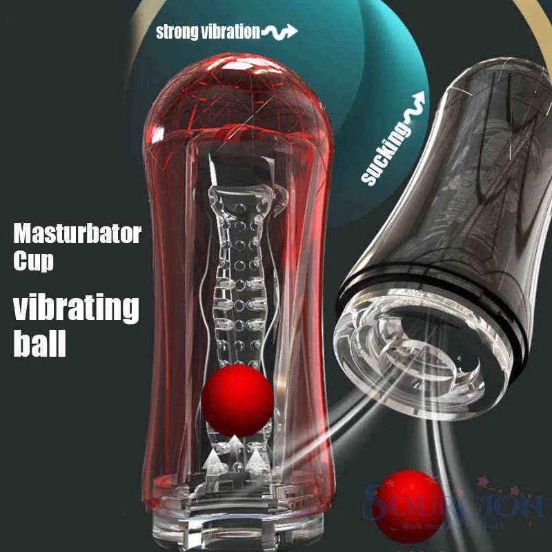 Nxy sex män onaniator sourcion man masturbator kopp med 10 hastighet vibrerande boll fantasier stimulering man leksaker vakuum suger leksak 0412