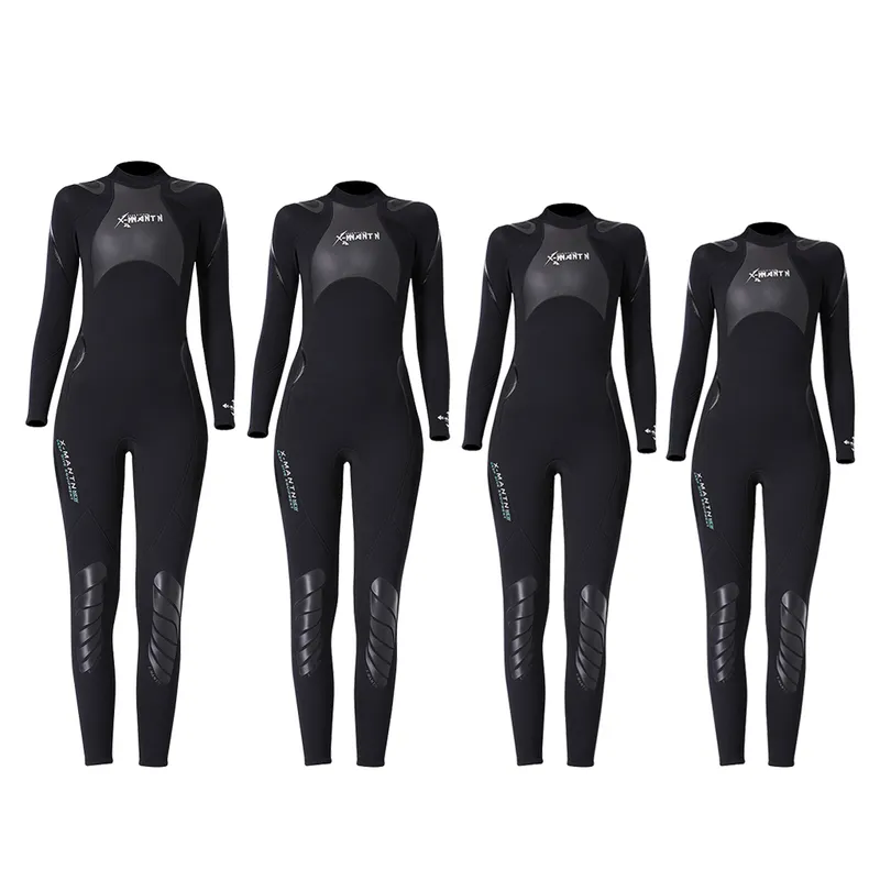 3MM نيوبرين ويلز نساء كامل بدلة الغوص الغوص في ركوب السباحة الحرارية للطفح الحراسة مختلفة الأحجام 220707