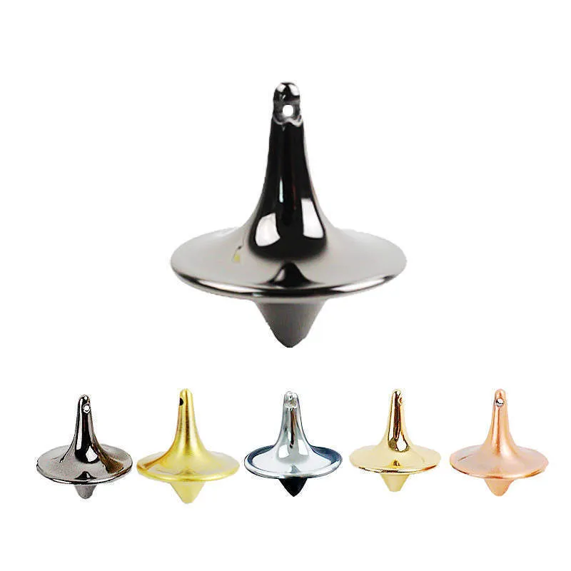 Mini Magic Metal Gyro Accurate Spinning Top Hypnosis Adult Pressure Toy EDC Metal Gyroscope Spinner 28MM Hobby Toys 220725