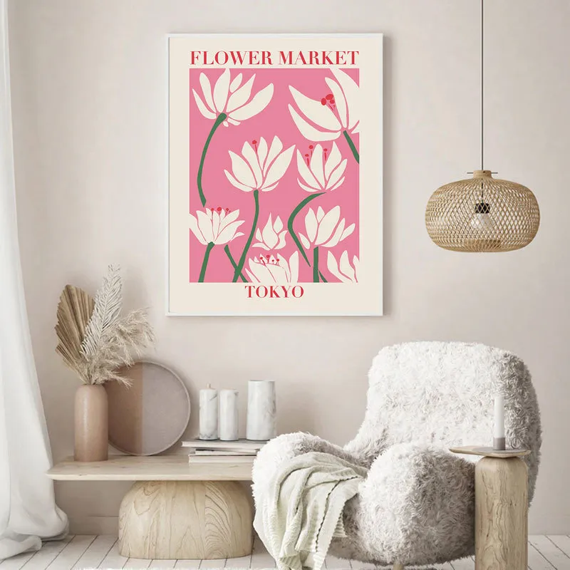 Matisse Plakat Streszczenie malowanie płótna platformy Keith Wall Art Flower Market i druki zdjęcia do salonu wystrój domu 220716