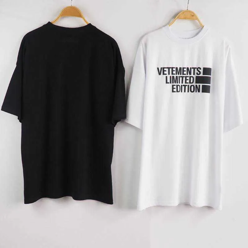 LIMITED EDITION Grafikdruck VETEMENTS T-Shirt Herren Damen Hochwertiges Grün Rot Schwarz Weiß Vetements T-Shirt mit Anhängern