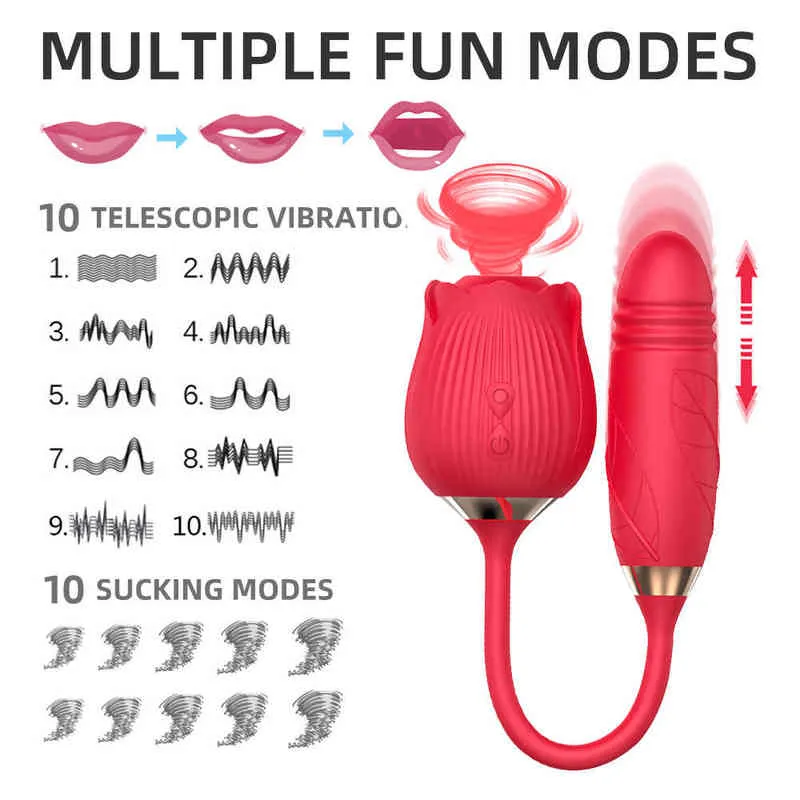 Nxy vibratorer silikon tunga klitoris sugande massager fitta vuxen mini g spot clit modell rosor suger sex leksak kvinnor steg 0411