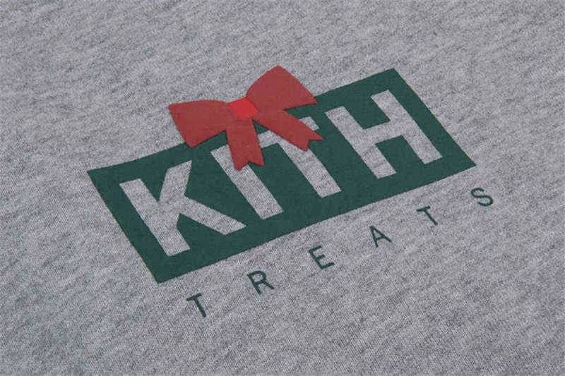 2021FW Kith обращается с капюшоном с тяжелыми толстынями мужски для мужчин лучшего качества слоеного теста коробка для печати Kith свитер T220721