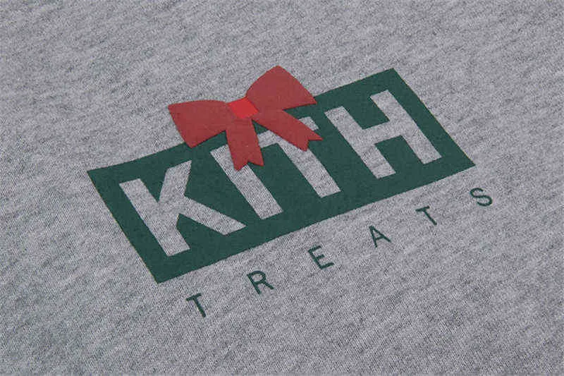 2021fw Kith Treats Vakantie Hoodies Zware Hoody Mannen Vrouw Beste Kwaliteit Bladerdeeg Print Box Kith Sweatshirts Trui T220721