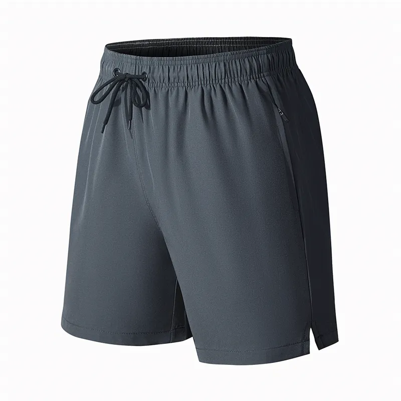 Pantalones cortos deportivos de secado rápido para hombres Casual Plus Tamaño grande Playa de verano Pantalones cortos lisos Gimnasio Fastdry Entrenamiento Running Ropa deportiva 220622