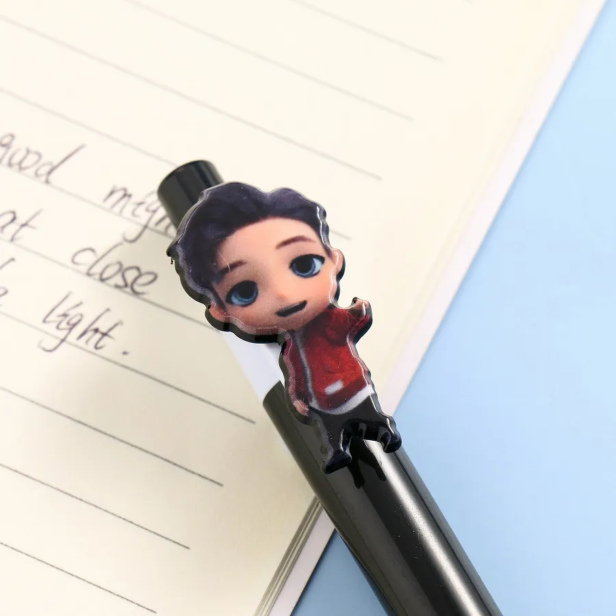Каваи мультфильм шариковые ручки для девочек подарки офисная школа писать поставки милая черная чернила гель новинка ручка детские канцелярские товары