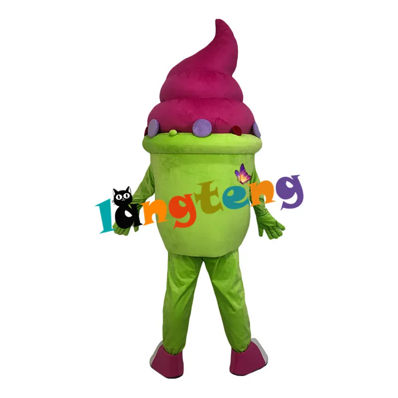 Costume della bambola della mascotte 1148 Costume della mascotte del gelato Tema Mascotte Carnival Adult Kid Size Fancy Dress