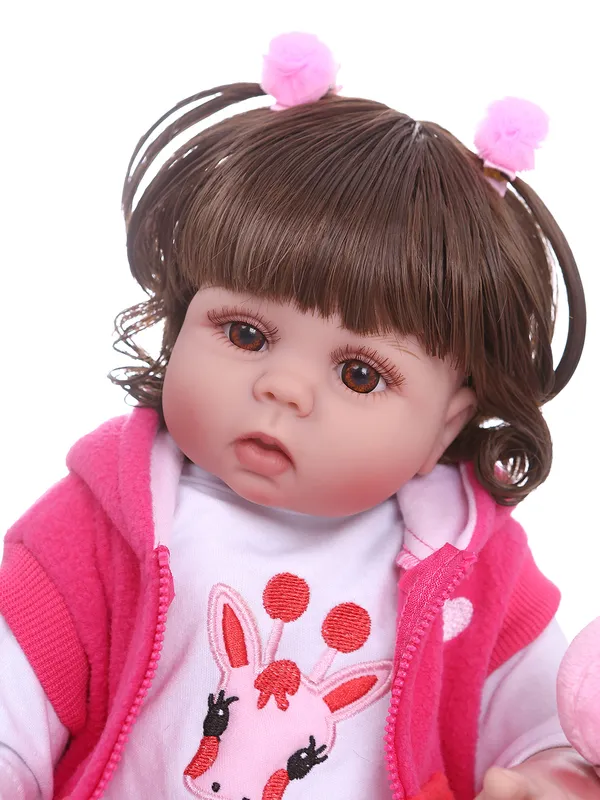 モスクワNPKから48cmからBebe Doll Reborn Toddler Girl Full Body Vinyl Baby Bath Toy Waterproof Anatomically Reforce 220504