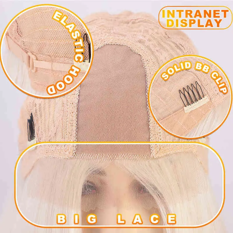 SUe EXQUISITE Synthetic Wigs For Women Long Straight Platinum Blonde Wig Cosplay for Party Daily Heat Resistant Fiber220505