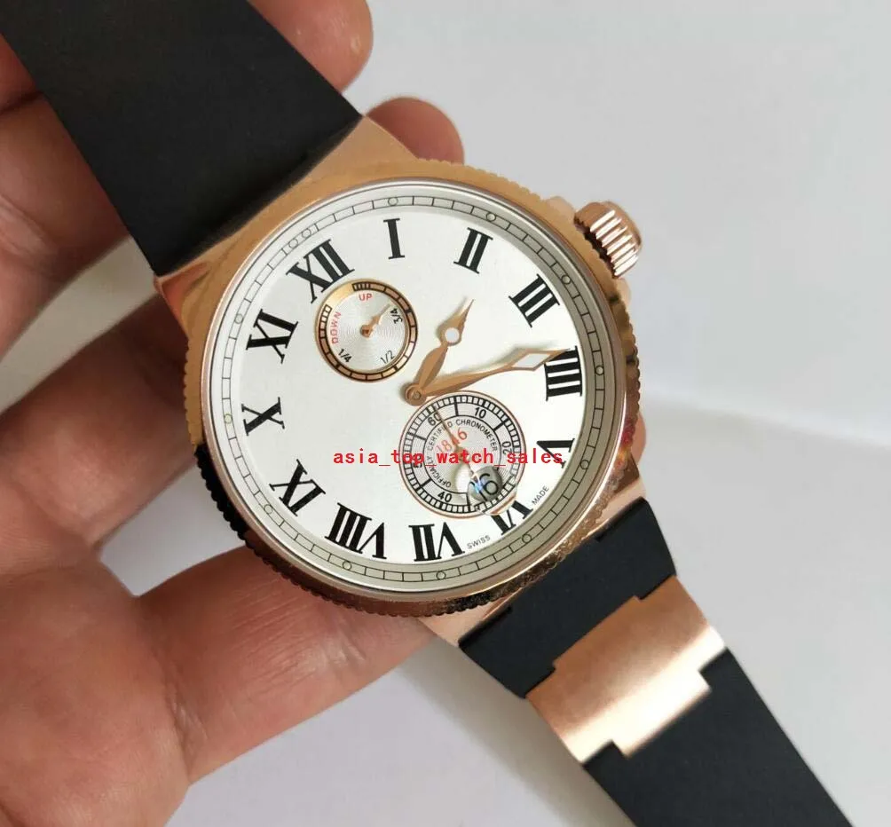 Top satış çok tarzı Un erkek kol saatleri Yeni Deniz Üretimi Roma Dijital 266-67-3 43 Otomatik Tarih Gül Altın 45 mm kadran tamircisi253f