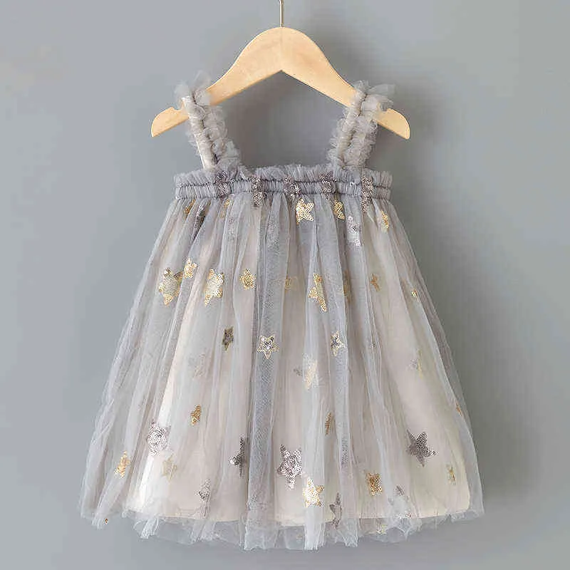 Melario Sequins Girls Dress Summer New Children's Princess Dress Baby Birthday Party Dress Fashion Children's Korean Clothes G220518