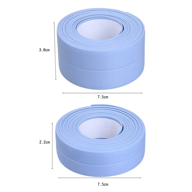 Sealing Caulk Strip Tape PVC Self adhesive Waterproof Shower Sink Bath Edge Wall Sticker For Kitchen Bathroom Bathtub Floor 220727