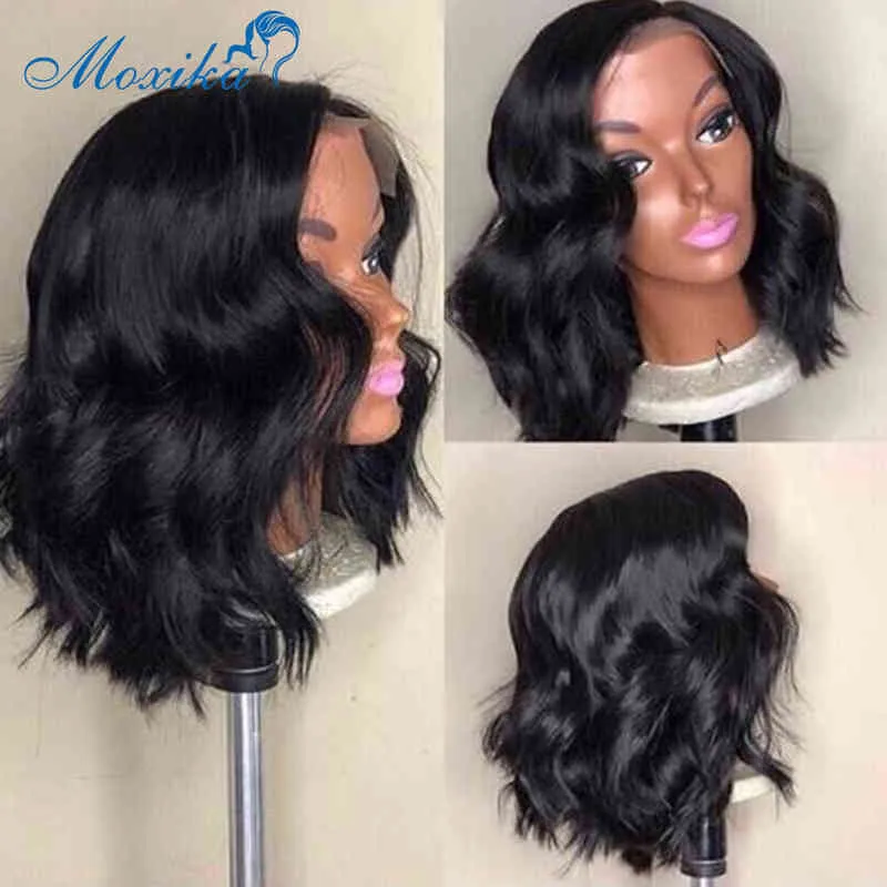 Bodywave Frontal Wig Lace Closure Body Wave 4x4 Cheveux humains Bob Front s 13x4 220608