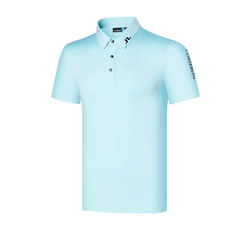 Yaz Giyim Giysiler Golf Spor Gömlek Teri Emici Nefes Alabilir Hızlı Kurutma Polo Beyaz Kısa Kollu T 220712
