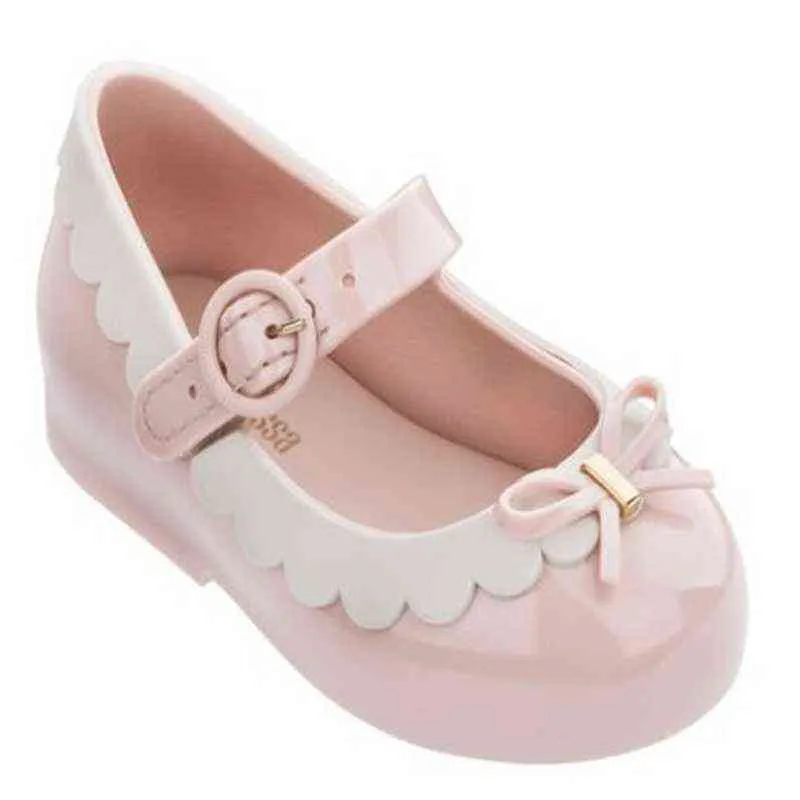 Date Mini Melissa Princesse gelée chaussures mode fille Ballet arc bonbons chaussures de haute qualité enfants sandales HMI031 G220523