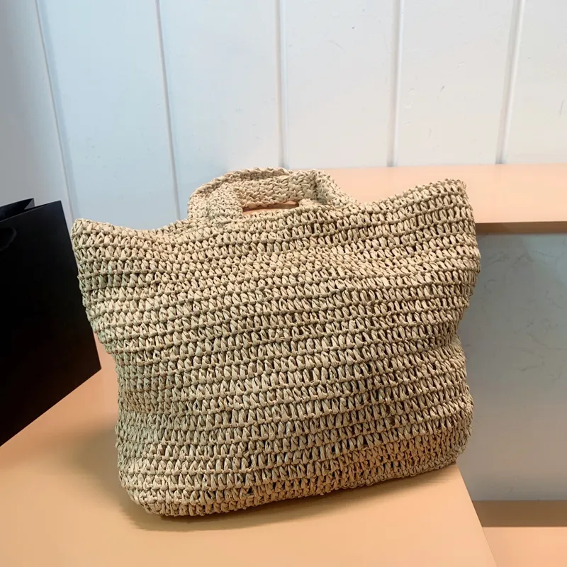 2022 Straw Tote Raffia a maglieria Baske Banke Designer Borse da spiaggia Donne Designer Borse da uomo Designer Borse Bagcooi Spring 220825