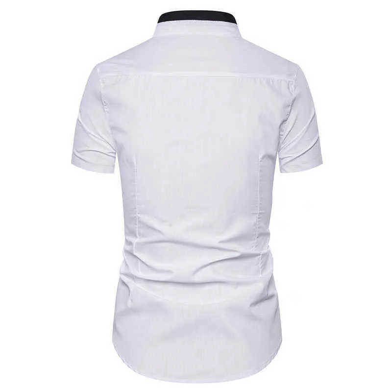 Camicie a righe da uomo 2022 Summer Men's Tide Brand Fashion Simple Tinta unita Casual Camicia a maniche corte monopetto Cardigan G220511