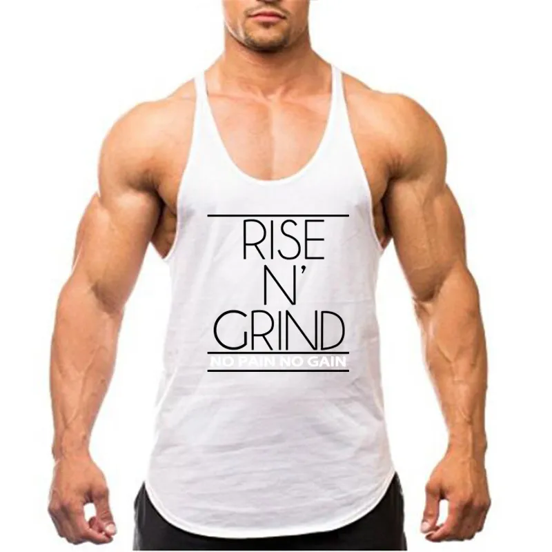 Bodybuilding Tank Top Fitness Herren Ärmelloses Shirt Muscleguys Gym Kleidung Männer Weste Y Zurück Muscle Unterhemd schlanke Tank Tops 220621