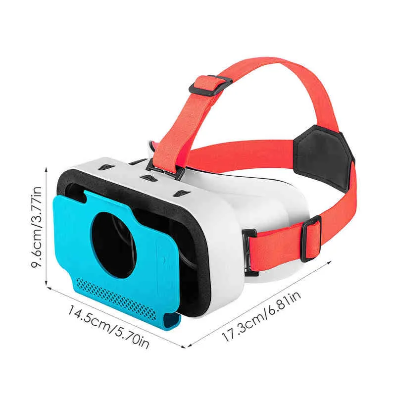 Lunettes de réalité virtuelle VR pour Nintendo Switch Modèle OLED pour enfants Adultes Casques de lunettes 3D ergonomiques avec sangle H220422