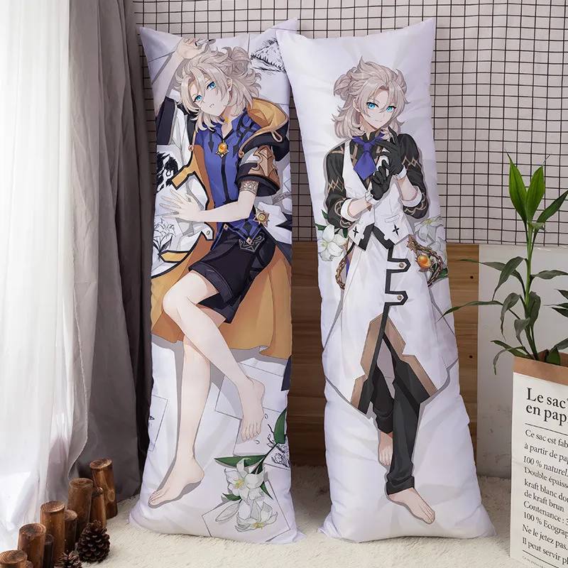 Funda de almohada 2D Genshin Impact Handsome Kaeya Xiao, funda de juego de Anime japonés Otaku Pilow 150X50 220507