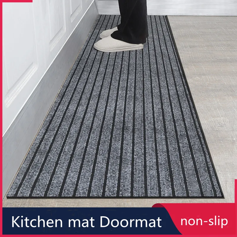 Anti Slip Kitchen Mat Floor Carpet DIY Rugs Long Hallway Runner Rug Bath Washable Entrance Doormat 220401