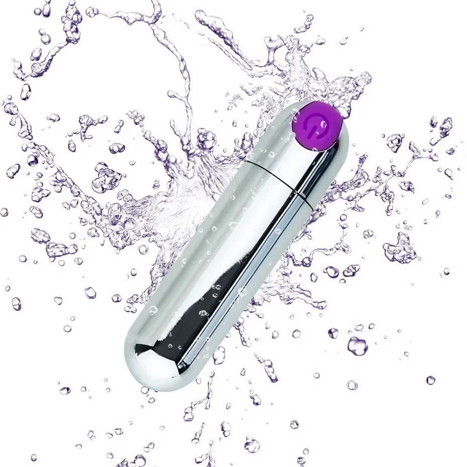 Ricarica USB Forte prodotto sexy adulti Vibratore a pallottola Forma vibrante a 10 velocità Stimolatore massaggio del punto G del clitoride impermeabile