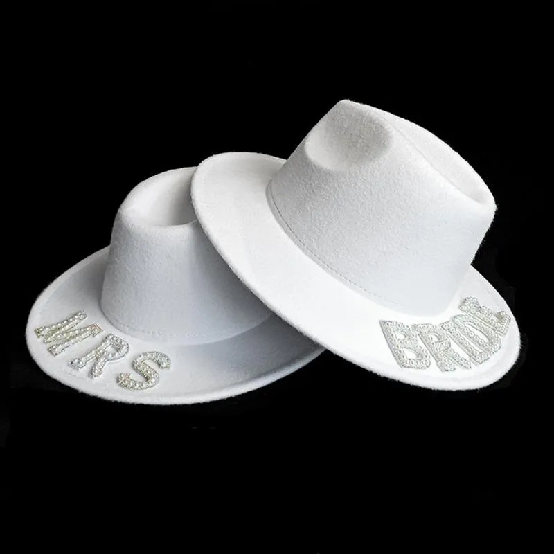 Berets biały elegancki kapelusz cowgirl panna młoda ślubne POD COSTS Summer Outdoor Women Girl Girl Western Cowboy Caps Dxaaberets Dav261i