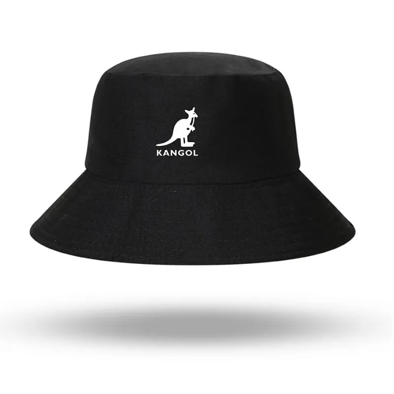 Berets mężczyźni kobiety kangools wiadra czapki bawełny swobodny bob kapelusz podwójny noszenie kangura na zewnątrz rybak rybak femme gorroberets251q