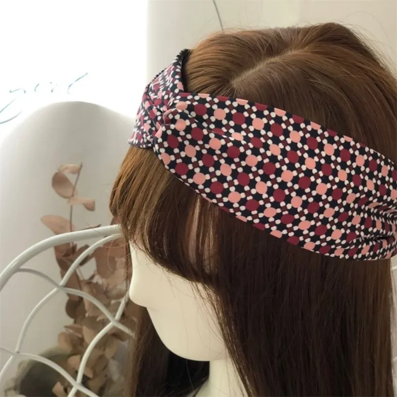 Fashion Classic Silk Headbands Luxury Designer Jewelry Headwear Women Hairband Elastic Band Headband Wear Beach High Qual295S