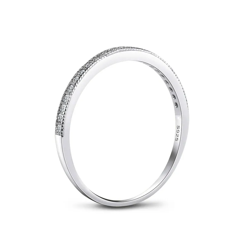 Originele 925 Sterling Silver Wedding Rings Set Band Ring For Women Engagement Bridal Fashion Jewelry vinger Black Friday