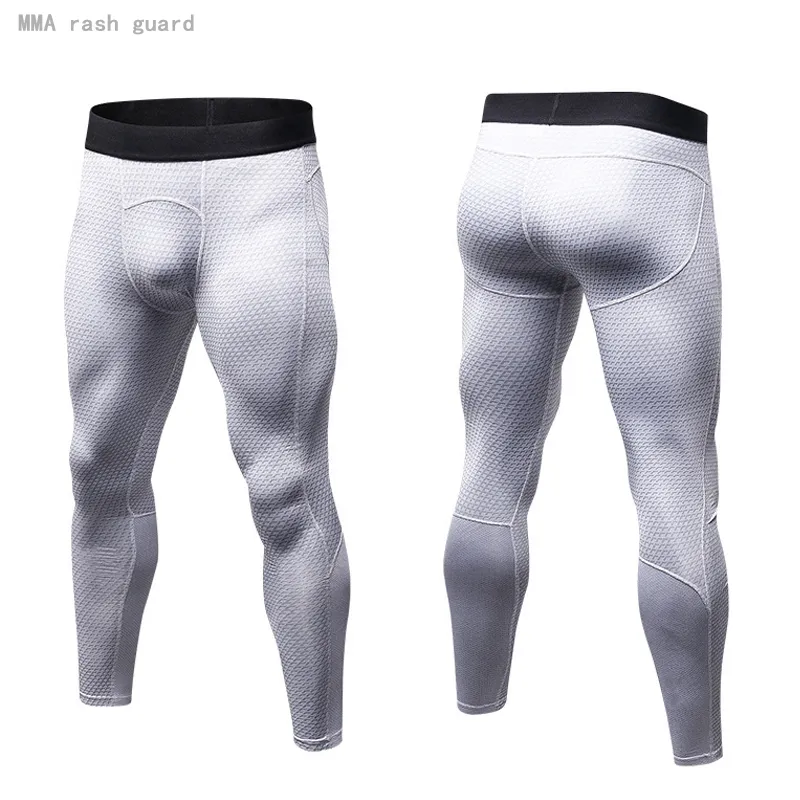 Mäns leggings tränar grundläggande lager MMA Rashard Fitness Bottom Compression Pants Quick Dry Training Jogging Men 220330
