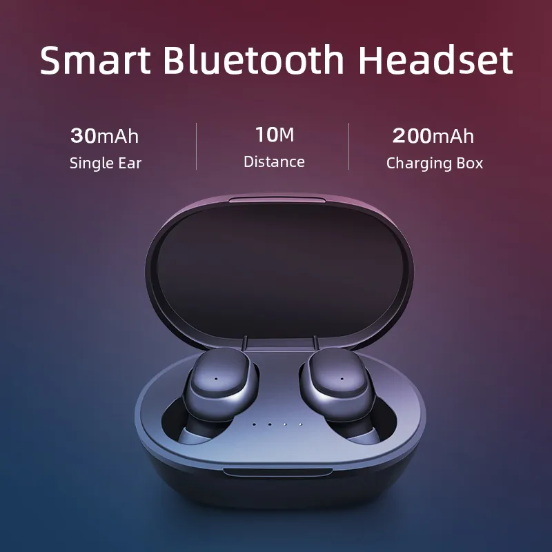 M&J A6S Wireless Bluetooth TWS Earphones Mini Earbud With Mic Charging Box Sports Gaming Headphone For Redmi Xiaomi iPhones