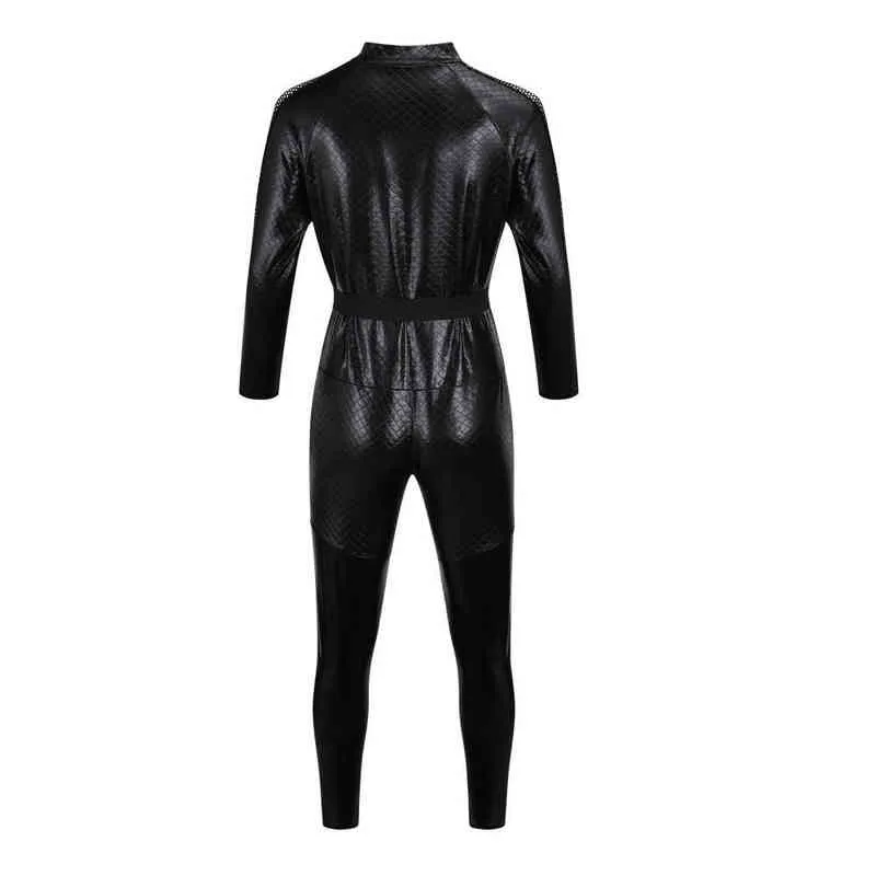 Costume d'Halloween pour femmes Costumes de chat Combinaison sexy avec fouet et masque de chat Uniforme de cosplay en cuir Body de fête en boîte de nuit H220426341288