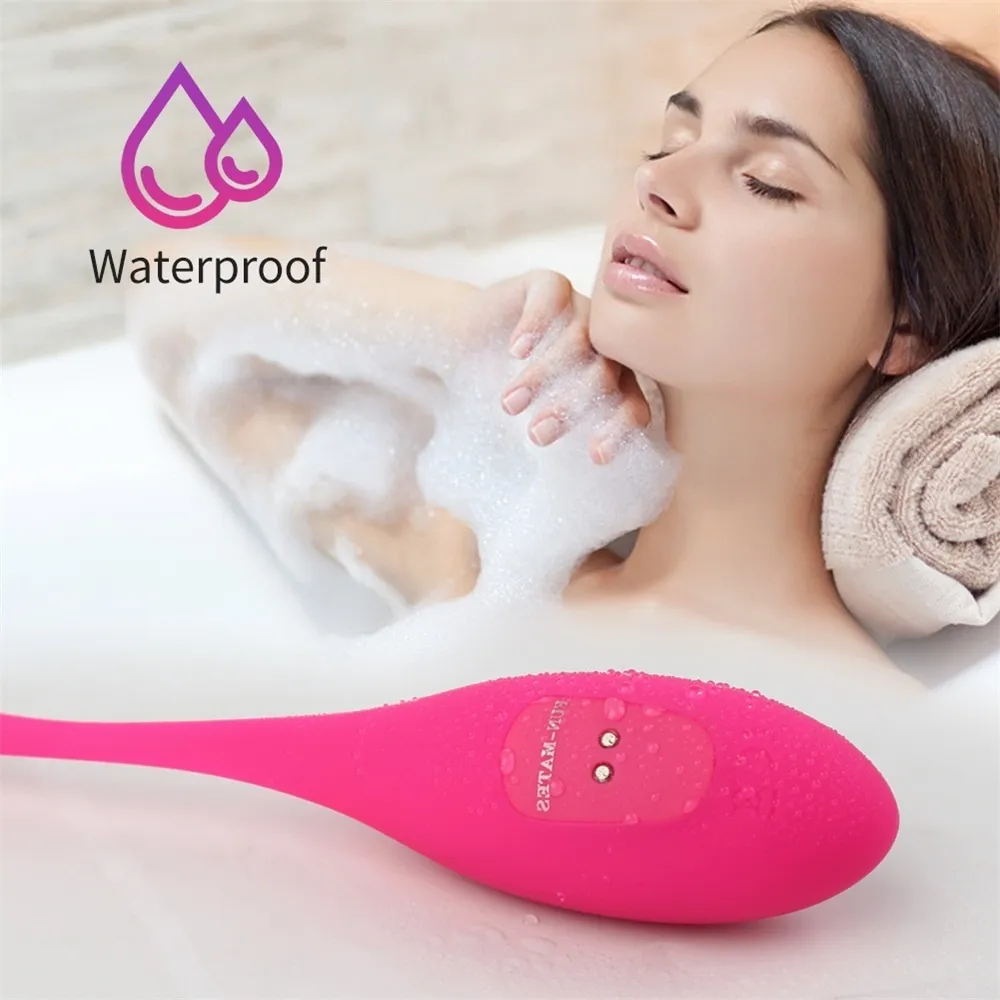 Ovo Vibrador de massagem G Silicone 9 Frequency Vibrator App Bluetooth Wireless Remote Remote Toys Sexy For Women Shop