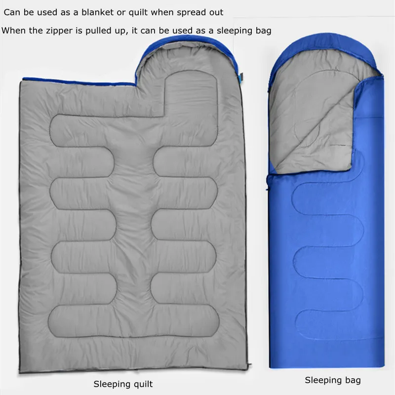 Lope Camping sac de couchage Portable imperméable épaissi hiver sac de couchage couverture ultraléger tente extérieure voyage lit de sommeil 220620