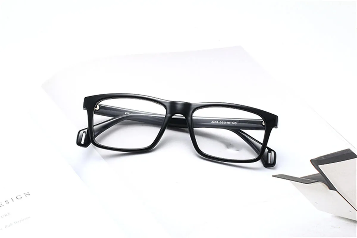 Nwe Brand quadrati Occhiali da sole semplici Occhiali da vista Donna Uomo Occhiali trasparenti anti-luce blu con montatura da vista Trasparente 232r