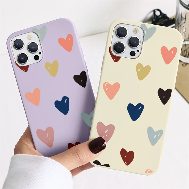 Mjuka TPU -fall för Xiaomi Poco X3 NFC F3 MI A3 10T 9T Redmi Note 10 9 8T 8 7 5 Pro Lite 9S 9A 7A Love Bear Phone Cover Funda