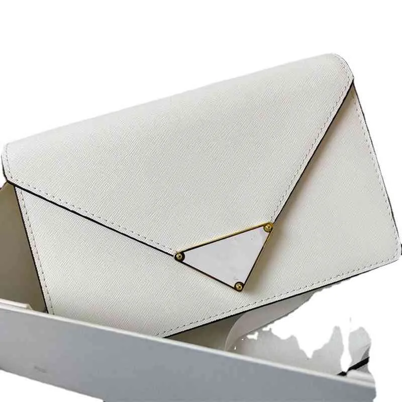 bolsa feminina de couro 2022 novo envelope de flap triangular versátil um ombro mensageiro saco pequeno quadrado