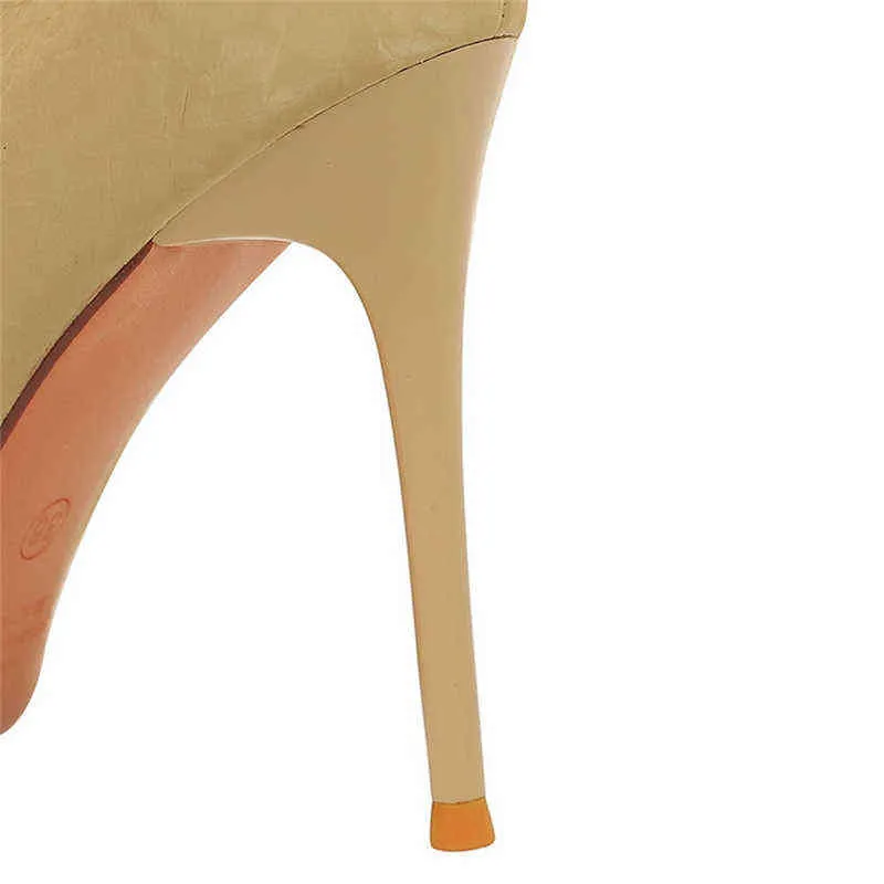 2022 Luxury Women 10cm Fetish High Heels Pumps Scarpins Designer Office Lady Green Heels Nightclub Party Wedding Shoes Plus Size G220516