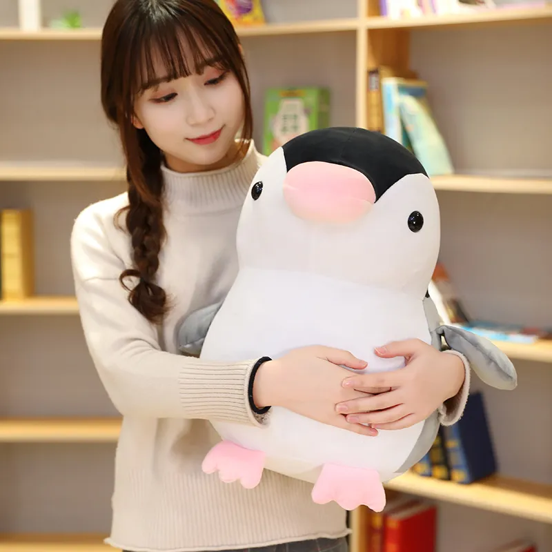 Peluche pingouin doux à câliner, Kawaii, poupée pour bébé, jouet pour enfants, cadeau d'anniversaire pour filles, 25-45CM